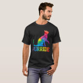 Purride Cat  Pride Month Gay Rights Rainbow Cat T-shirt (Voorkant volledig)