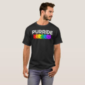 Purride Cat Pride Month Gay Rights Rainbow Cat T-shirt (Voorkant volledig)