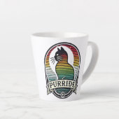 Purride Cat Pride Rainbow Retro Latte Mok (Rechterhoek)