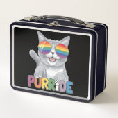 Purride Cat Zonnebrillen Gay Pride Rainbow LGBTQ (Voorkant)