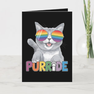Purride Cat Zonnebrillen Gay Pride Rainbow LGBTQ Kaart