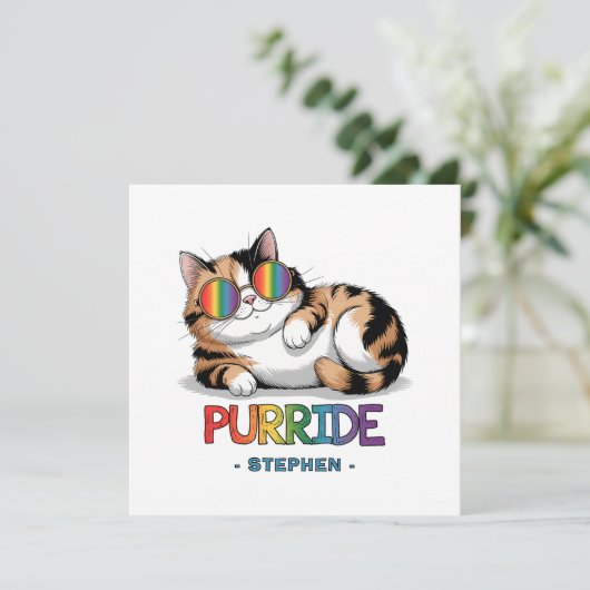Purride - Cool Cat Pride | LGBTQ (Staand voorkant)