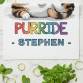 Purride - Cool Cat Pride | LGBTQ Theedoek (Gevouwen)