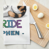 Purride - Cool Cat Pride | LGBTQ Theedoek (Quarter Fold)