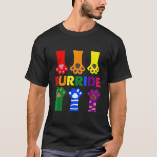Purride Funny Cat Lovers LGBT Pride T-shirt