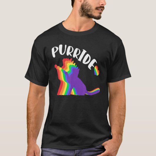 Purride Gay Pride Ca Pride Ca Kat Lgbtq T-shirt (Voorkant)