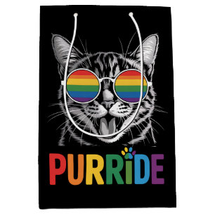 Purride Kat Homoseksueel Lesbisch Regenboog LGBTQ Medium Cadeauzakje