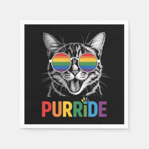 Purride Kat Homoseksueel Lesbisch Regenboog LGBTQ  Servet