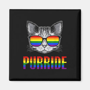 Purride Kat Regenboog Pride Maand Lgbtq Bondgenoot Magneet