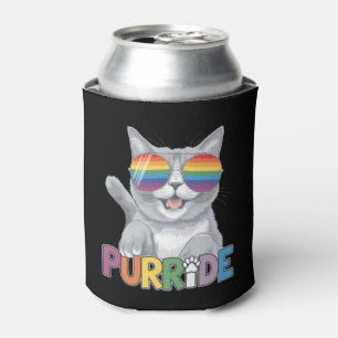 Purride Kat Zonnebril Gay Pride Regenboog LGBTQ Blikjeskoeler