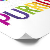 Purride LGBT Gay Pride Cat LGBTQ Pride Month 2019 Poster (Hoek)