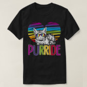 Purride LGBT Gay Pride Cat LGBTQ Pride Month 2019 T-shirt (Design voorkant)