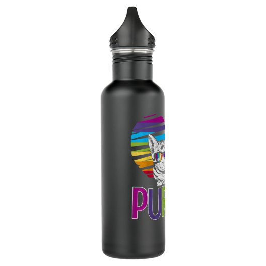 Purride LGBT Gay Pride Cat LGBTQ Pride Month 2019 Waterfles (Links)