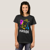 Purride LGBT Gay Pride Cat Vrouwen Mannen T-shirt (Voorkant volledig)