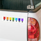 PURRide PRIDE Katten Bumpersticker (Op Truck)