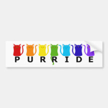 PURRide PRIDE Katten Bumpersticker