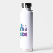 Purride – Rainbow Cat Silhouette LGBTQ+ Pride Pun Waterfles (Links)