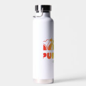 Purride – Rainbow Cat Silhouette LGBTQ+ Pride Pun Waterfles (Rechts)