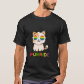 Purride ,Regenbogen en Katten T-shirt (Voorkant)