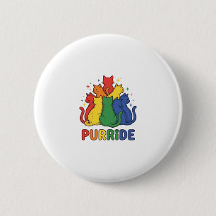 Purride Regenw Katzen Vintage Vector Design_1 Ronde Button 5,7 Cm