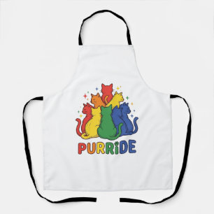 Purride Regenw Katzen Vintage Vector Design_1 Schort