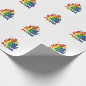Purride Regenwaskat Vintage Vector Design_1 Cadeaupapier (Hoek)
