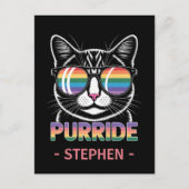 Purride – Schattigee Cat Pride LGBTQ Briefkaart (Voorkant)