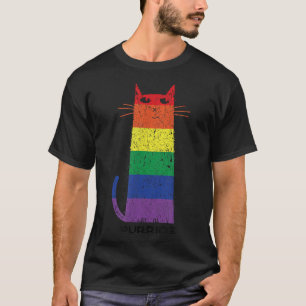 Purride Shirt LGBT Funny Gay Pride Cat Gezegde Gra