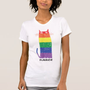 Purride Shirt LGBT Funny Gay Pride Cat Gezegde Gra