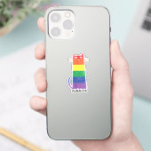 Purride Shirt LGBT Funny Gay Pride Cat Gezegde Gra Sticker (Telefoon)