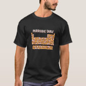 Purridische Table Cute Cat Periodic Table Pun Mann T-shirt (Voorkant)