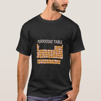 Purridische Table Cute Cat Periodic Table Pun Mann T-shirt