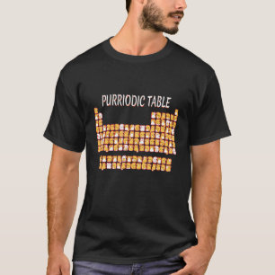 Purridische Table Cute Cat Periodic Table Pun Mann T-shirt