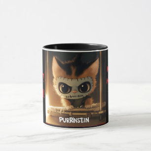 Purrinstein Grappige Halloween Kat Mok