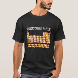 PURRIODIC TABEL Cute Cat Periodic Table Pun Mannen T-shirt
