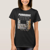 Purriodic Table Periodic Elements Cute Cat Chemist T-shirt (Voorkant)