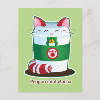 Purrista Pawfee - Cute Holiday Coffee Cat Feestdagenkaart