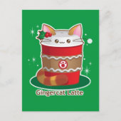 Purrista Pawfee: Schattigee Vakantie Ginger Katten Feestdagenkaart (Voorkant)