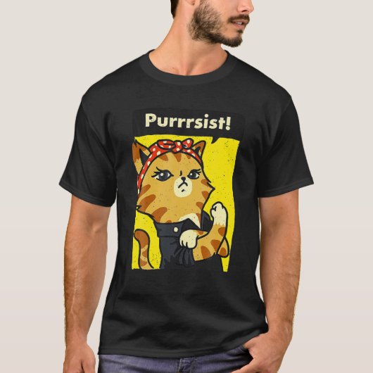 Purristisch kat USA Women T-shirt (Voorkant)