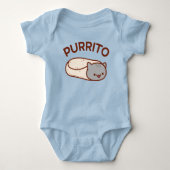 PURRITO - Cat Burrito Baby Bodysuit (Voorkant)