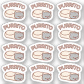 PURRITO Cat Burrito DOZEN Mini Stickers (Voorkant)