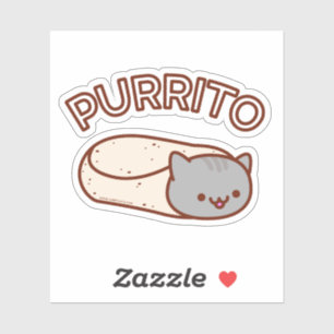 PURRITO Cat Burrito Sticker