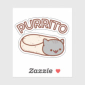 PURRITO Cat Burrito-Sticker Sticker (Vel)