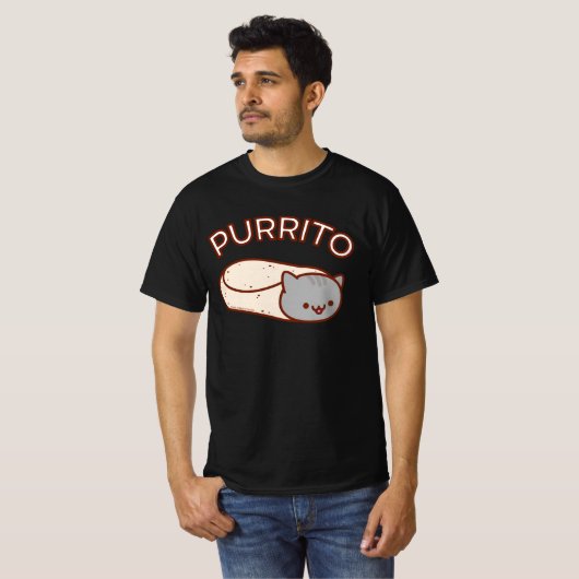 PURRITO Cat Burrito T-SHIRT (Voorkant volledig)