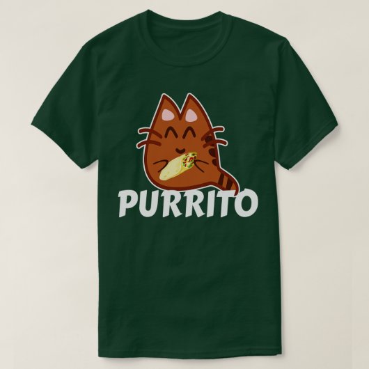 Purrito Cat Burrito T-shirt (Design voorkant)