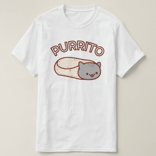 PURRITO Cat Burrito T-SHIRT (Design voorkant)