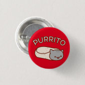 PURRITO Cat - Button - Cat Burrito (Voorkant /achterkant)
