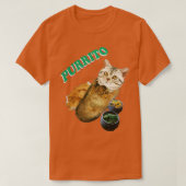 Purrito Cat in een Burrito Gift Halloween Day Beda T-shirt (Design voorkant)