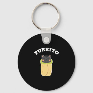 Purrito Funny Cat Pun Cat Lover Burrito Mexicaans Sleutelhanger