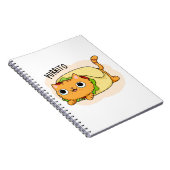 Purrito Grappige Kat Burrito Grappenmakerij Notitieboek (Rechterzijde)